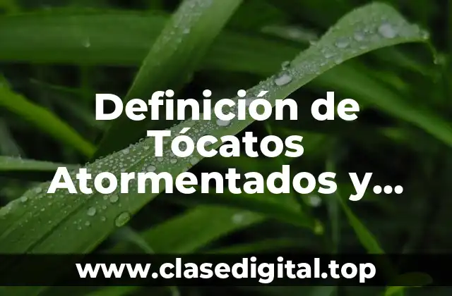 Ejemplos de Tócatos Atormentados y Obsesivos Puros