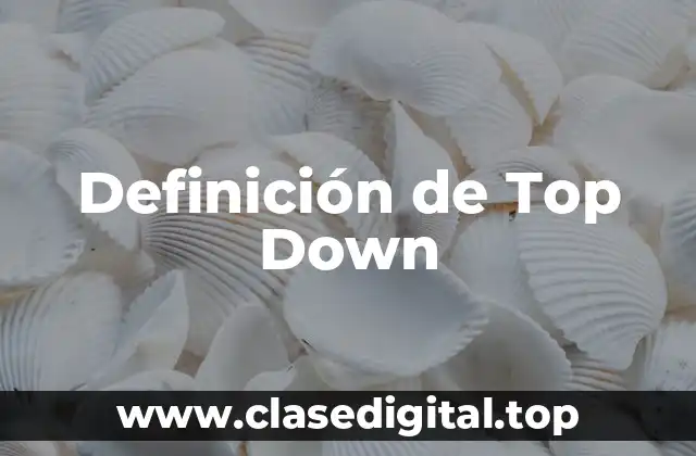 Definición de Top Down