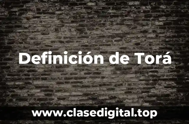 Definición de Torá