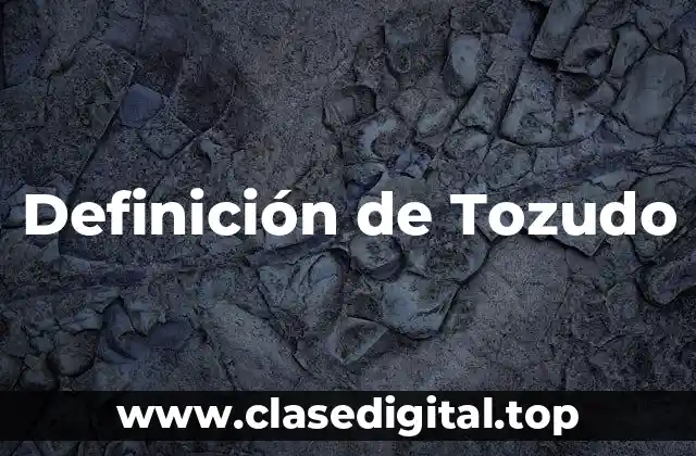 Definición de Tozudo