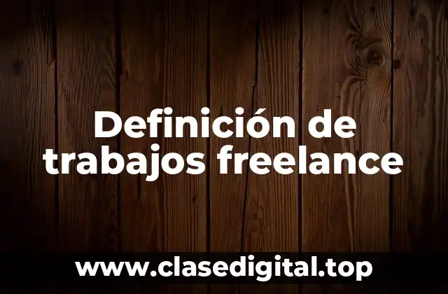 Ejemplos de trabajos freelance
