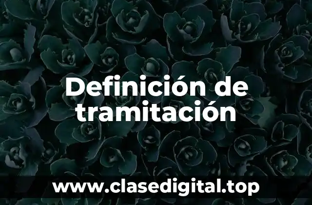 Ejemplos de tramitación