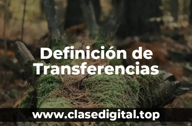 Definición de Transferencias