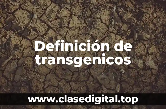 Ejemplos de transgenicos