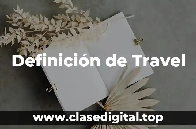 Definición de Travel
