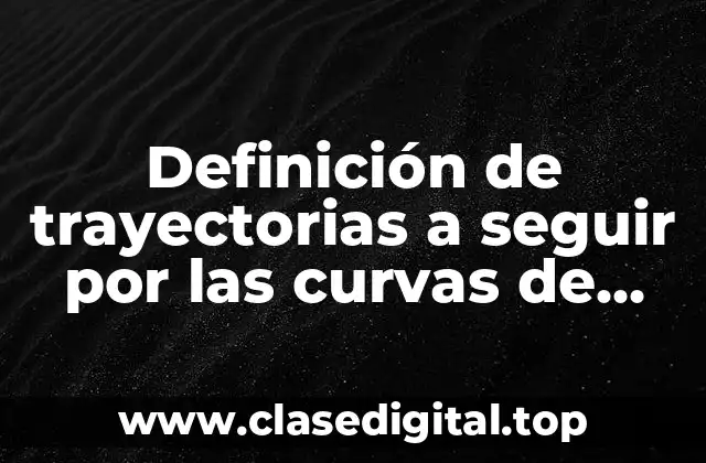 Definición de trayectorias a seguir por las curvas de acoplador