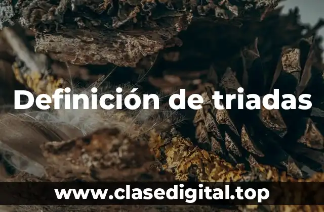 Definición de triadas