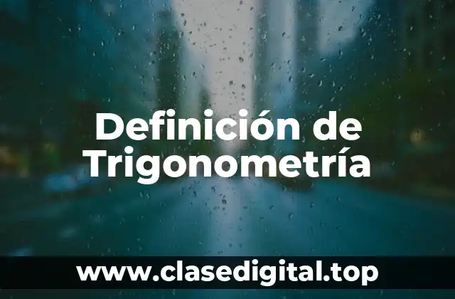 Definición técnica de seno, coseno y tangente