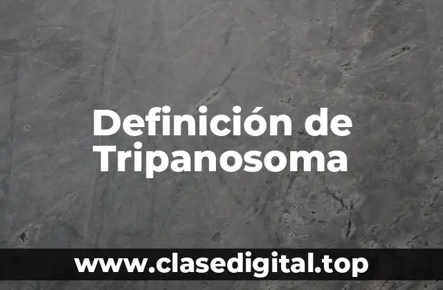 Definición de Tripanosoma