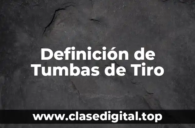 Definición de Tumbas de Tiro