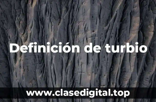 Definición de turbio