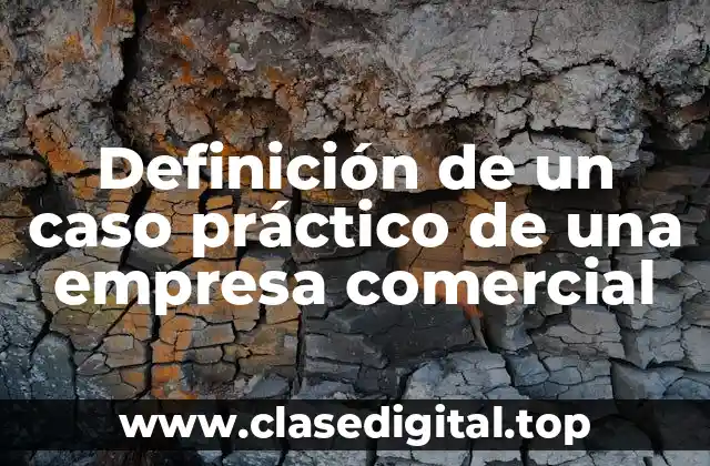 Definición de un caso práctico de una empresa comercial