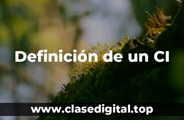 Definición técnica de un CI-F