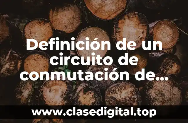 Definición técnica de un circuito de conmutación de estado sólido