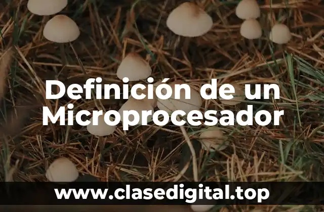 Definición de un Microprocesador