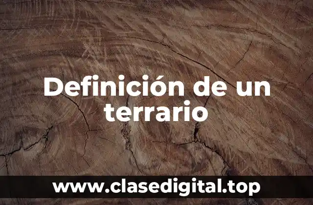 Definición de un terrario