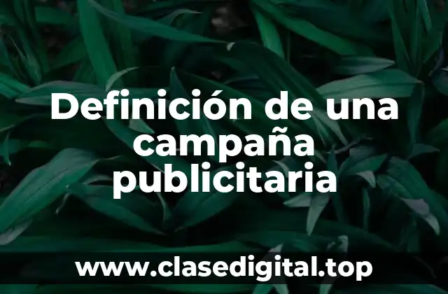 Definición de una campaña publicitaria