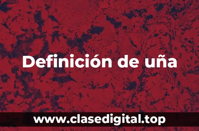Definición de uña
