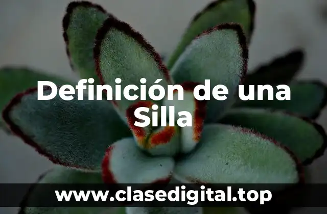 Definición de una Silla