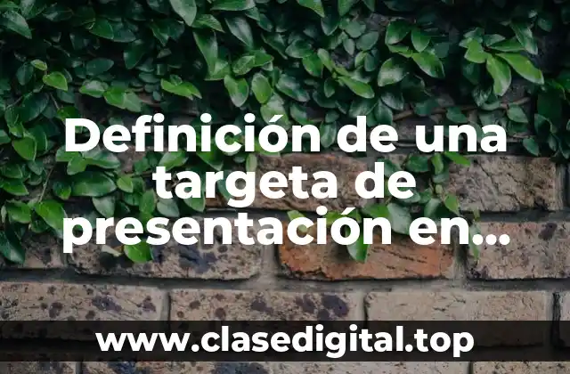 Definición de una targeta de presentación en Publisher