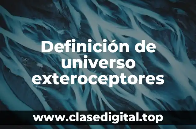 Definición de universo exteroceptores