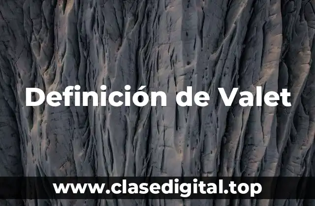 Definición de Valet