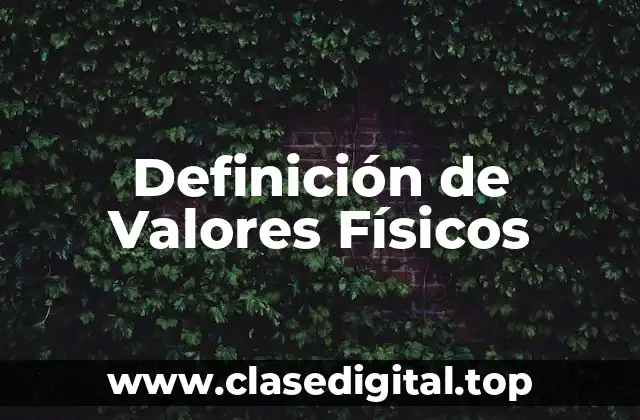 Definición de Valores Físicos