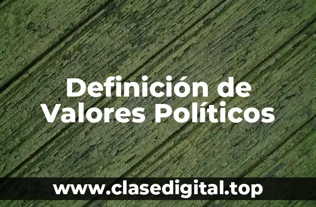 Definición de Valores Políticos