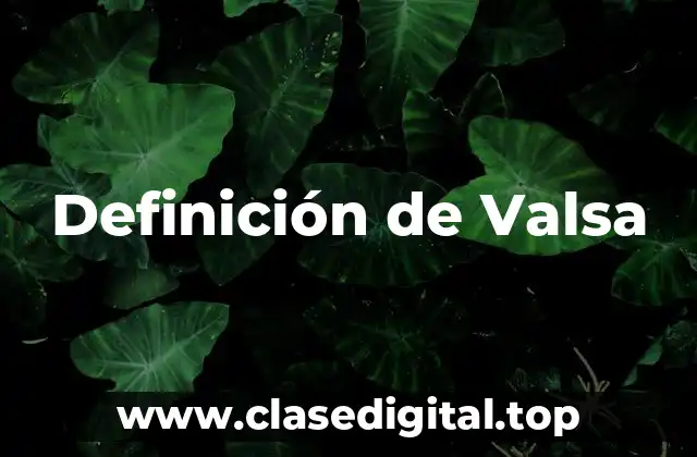 Definición de Valsa
