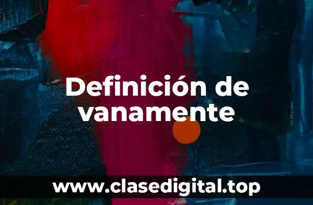 Definición de vanamente