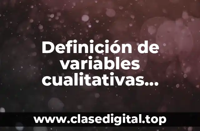 Definición de variables cualitativas ordinales en salud