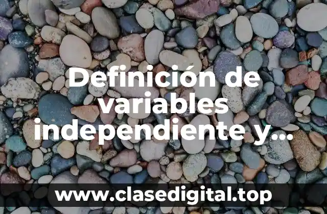 Definición de variables independiente y dependiente de un aire acondicionado