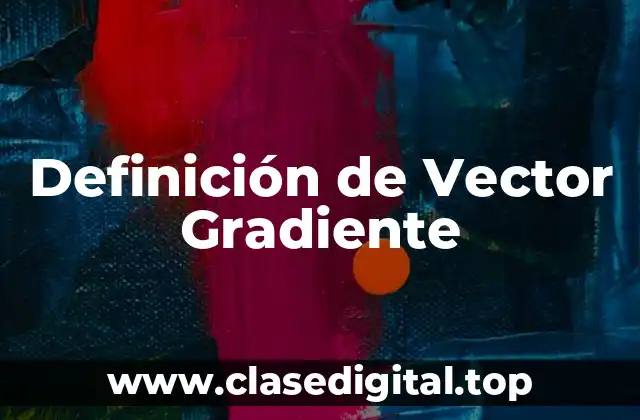 Definición de Vector Gradiente