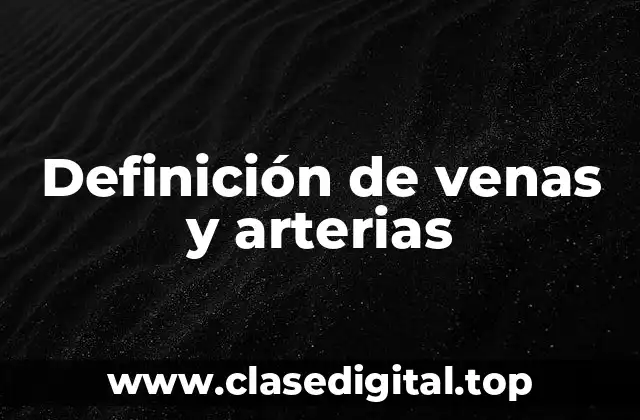 Definición de venas y arterias
