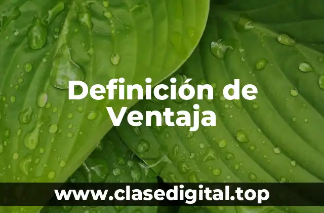 Definición de Ventaja