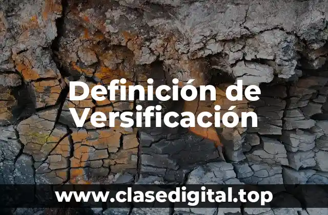 Definición de Versificación