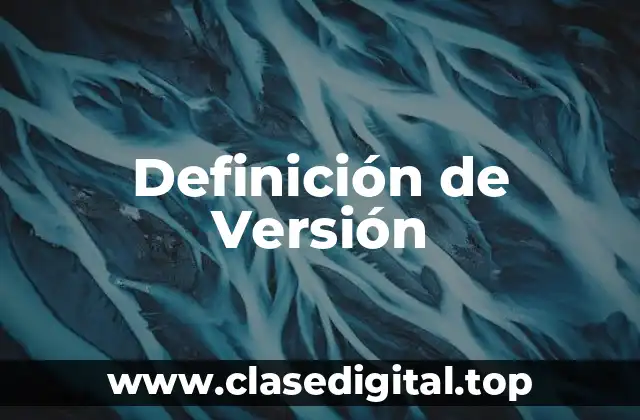 Definición de Versión
