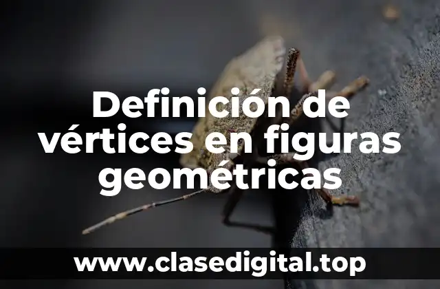 Ejemplos de vértices en figuras geométricas
