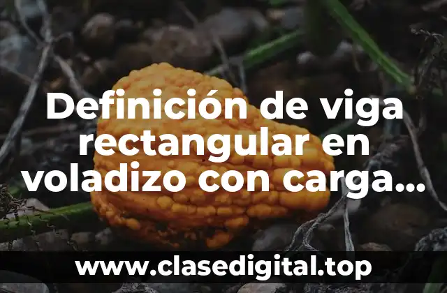 Ejemplos de viga rectangular en voladizo con carga uniformemente distribuida