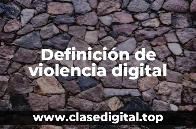 Definición de violencia digital