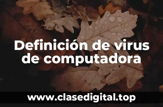 Ejemplos de virus de computadora
