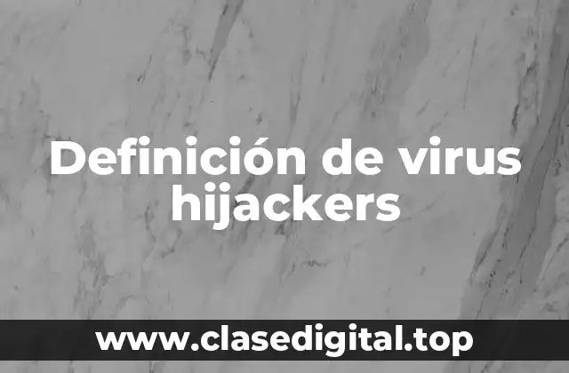 Definición de virus hijackers