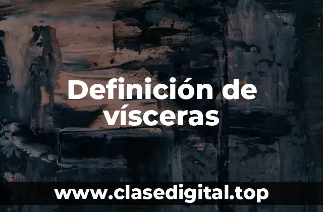 Definición de vísceras