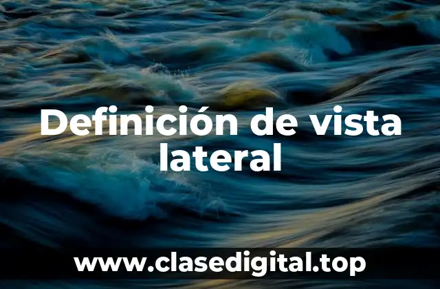 Definición de vista lateral