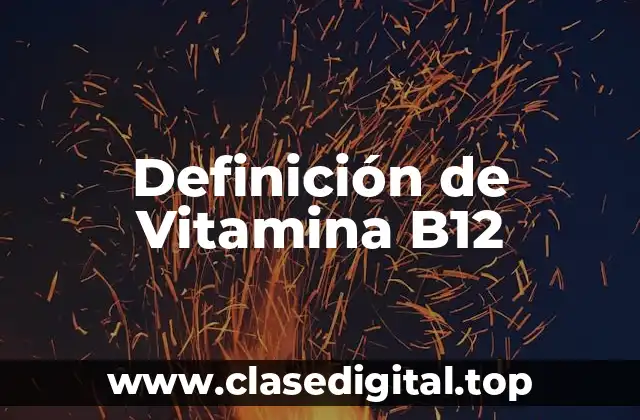 Definición de Vitamina B12