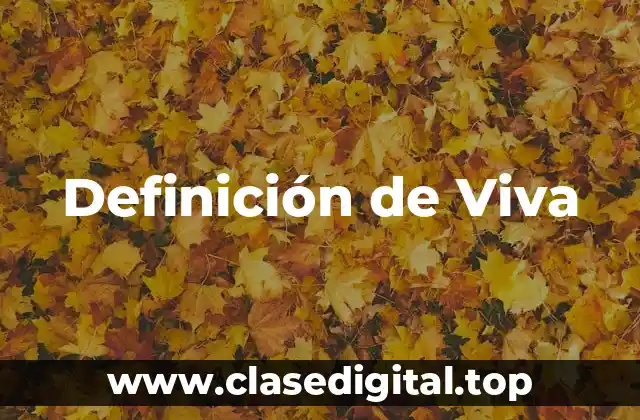 Definición de Viva