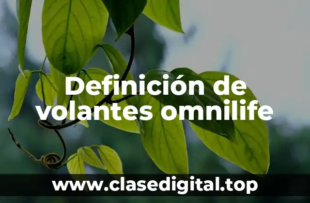 Ejemplos de volantes omnilife