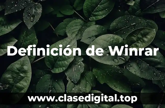 Definición de Winrar