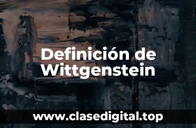 Ejemplos de Wittgenstein