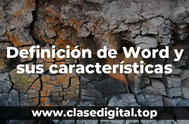 Definición de Word y sus características